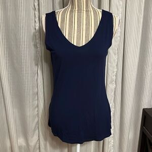 Zen-Knits Navy Tank Top
